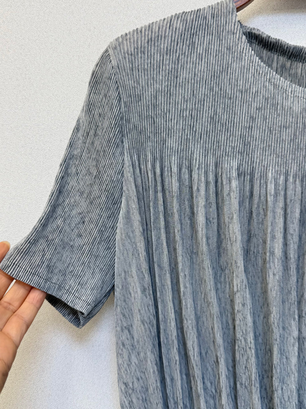 ✨🌿 ❄️셔링 쿨 플리츠 탑 블라우스 │ Shirring Cool Pleats Top Blouse │ Ultra-Light Summer Pleats Tee