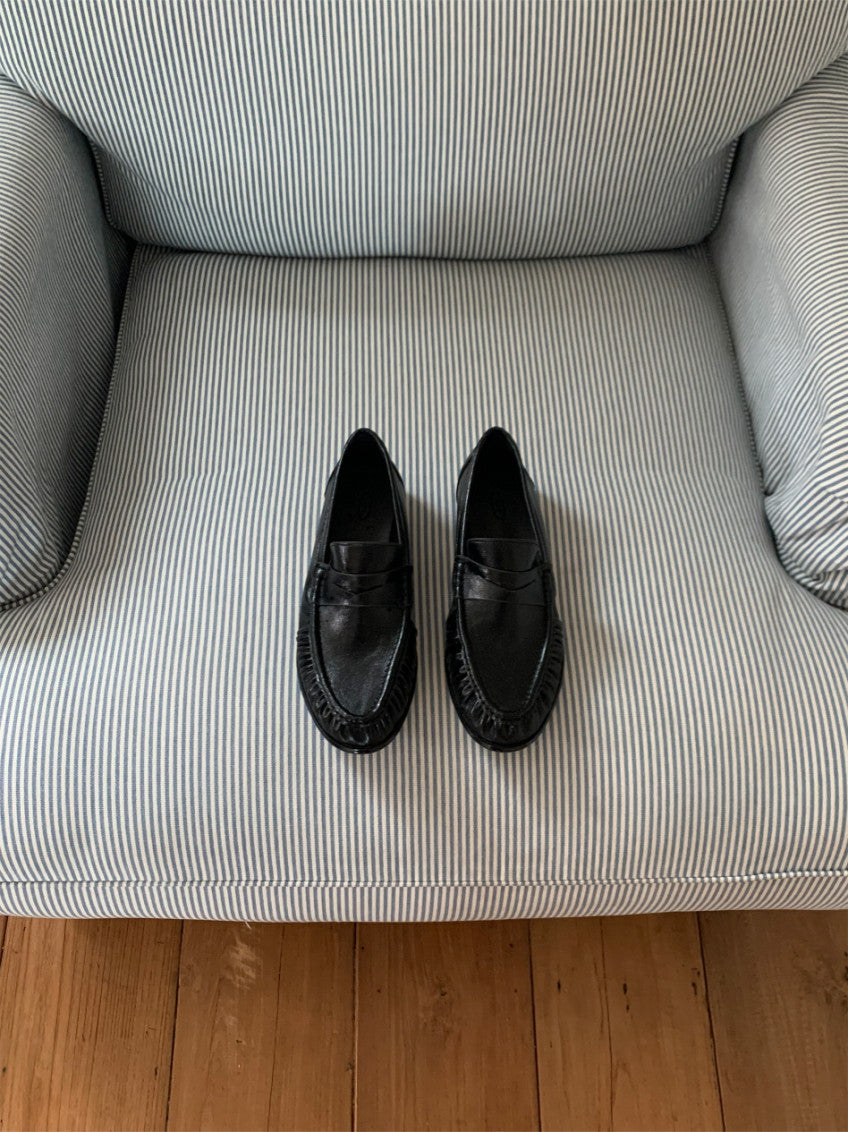 👞 [가을 클래식] 소프트 셔링 디테일 투웨이 페니 로퍼 & 블로퍼 | Shirred Classic 2-Way Loafer & Mule