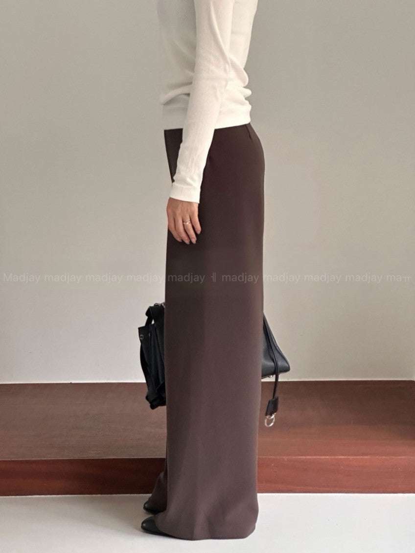✨ [미친스판 55-88 모두가능] [제이말로] 히든 밴딩 크레이프 와이드 슬랙스 | Hidden Banding Crepe Wide Pants