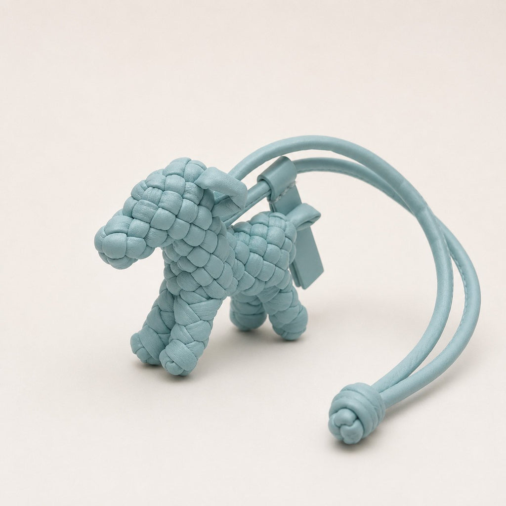🐶 [보테 스타일·위빙] 위빙 도그 백참 | Woven Dog Bag Charm PU