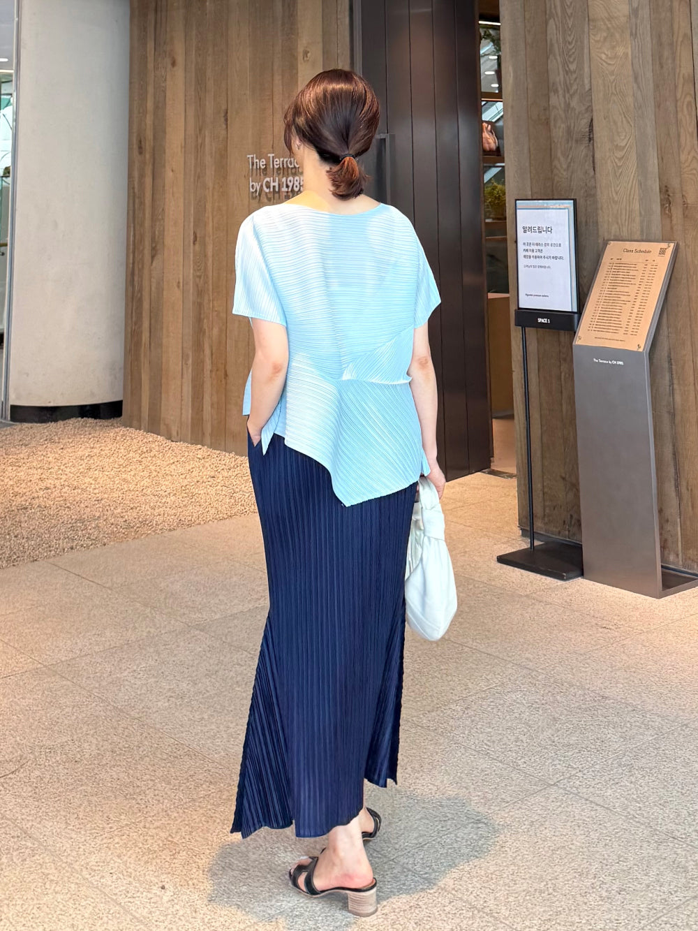 ✨ 머메이드 플리츠 롱 스커트 │ 프리미엄 플리츠 · 슬림핏 보정 · 사이드 플레어 디테일 · 전체 밴딩 · 우아한 실루엣 · 데일리룩 · 모임룩 · 교회룩 추천 │ Mermaid Pleated Long Skirt