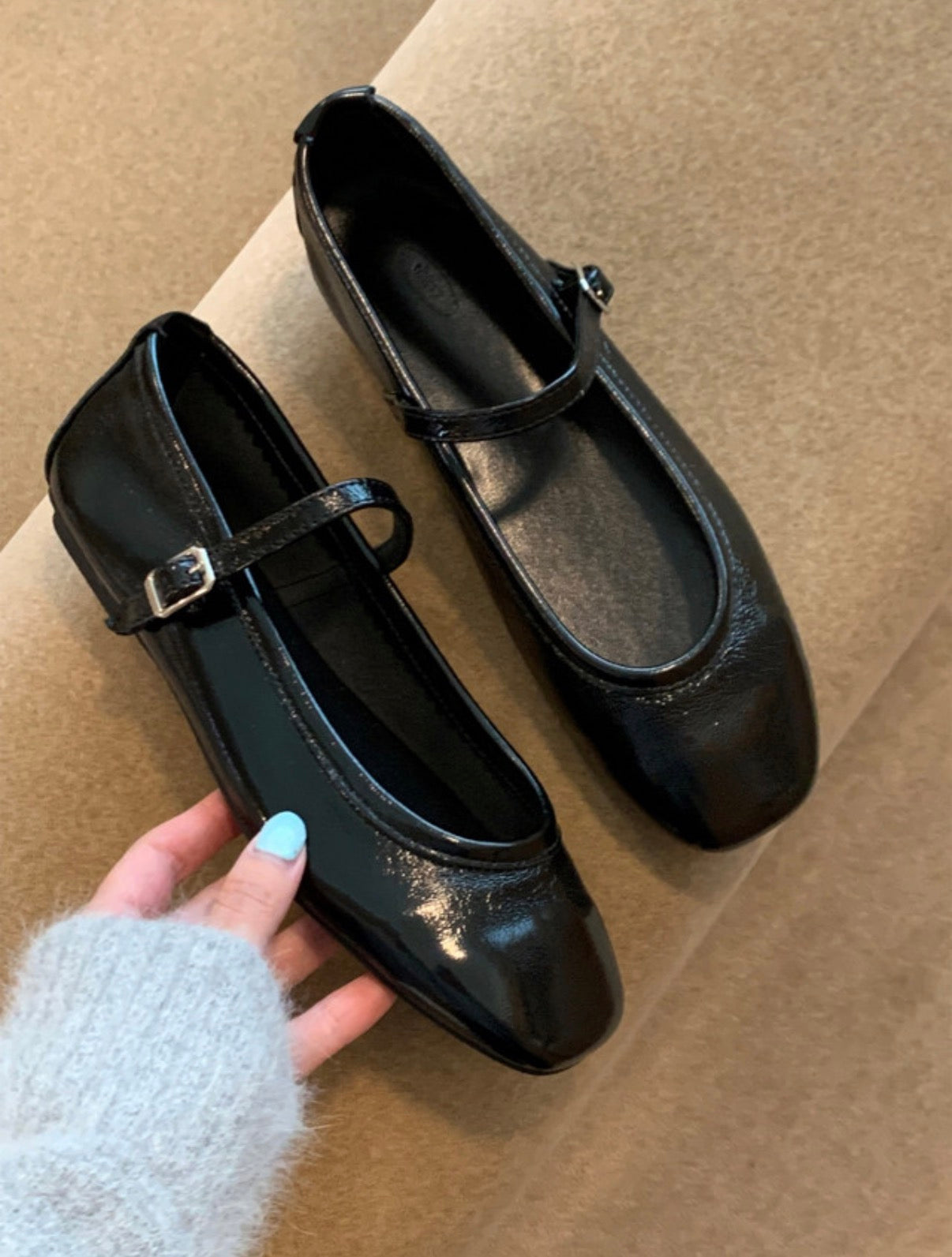 ✨[225-255]👠메리제인 슈즈🩷 봄여름 데일리 프리미엄 부들부들 양가죽 메리제인 플랫슈즈✨ 여성 양가죽 메리제인 플랫 Mary Jane Lambskin Flat Shoes✨