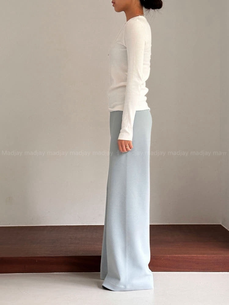✨ [미친스판 55-88 모두가능] [제이말로] 히든 밴딩 크레이프 와이드 슬랙스 | Hidden Banding Crepe Wide Pants