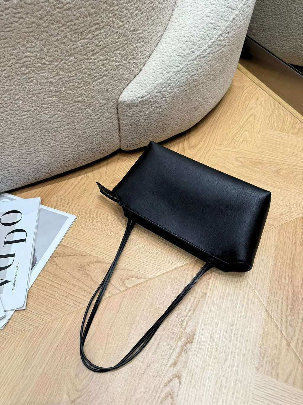 👜✨ [제니백] 프리미엄 양가죽 로고리스 테라스 미니 숄더백 • 제니&신민아 스타일 • Premium Lambskin Logo-less Terrace Mini Shoulder Bag • Luxury Minimal Daily Bagㄷ