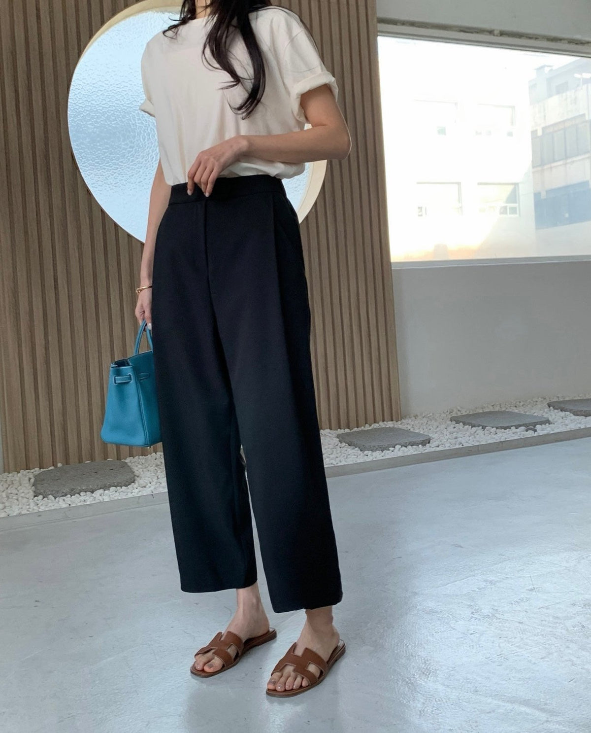 🤎 [국내생산·뒷밴딩] 럭키룸 발란 오비스포 핀턱 팬츠 | Lucky Room Banded Pleated Pants
