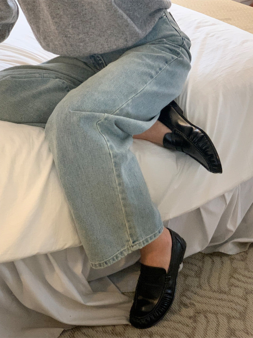 👞 [가을 클래식] 소프트 셔링 디테일 투웨이 페니 로퍼 & 블로퍼 | Shirred Classic 2-Way Loafer & Mule