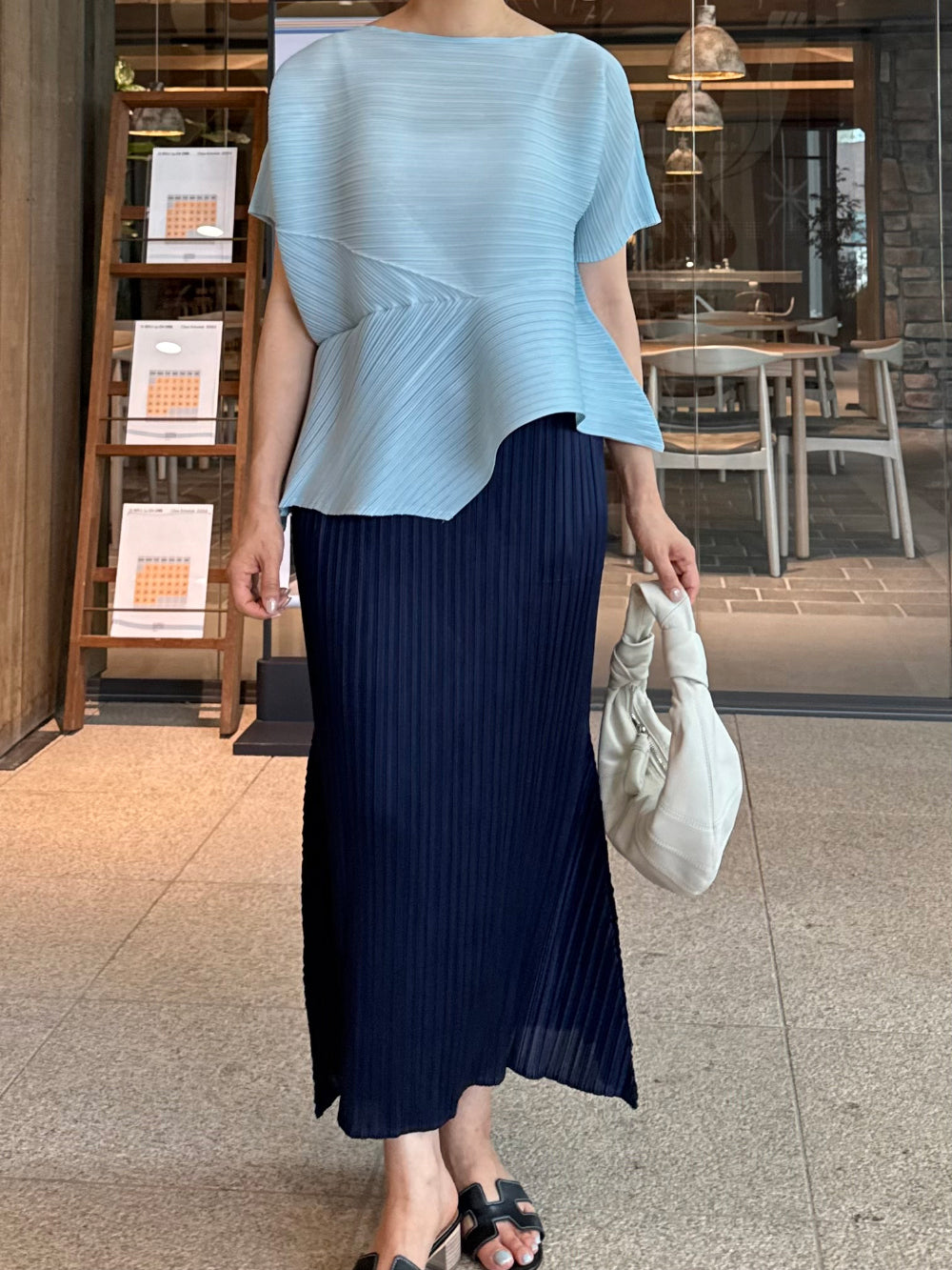 ✨ 머메이드 플리츠 롱 스커트 │ 프리미엄 플리츠 · 슬림핏 보정 · 사이드 플레어 디테일 · 전체 밴딩 · 우아한 실루엣 · 데일리룩 · 모임룩 · 교회룩 추천 │ Mermaid Pleated Long Skirt