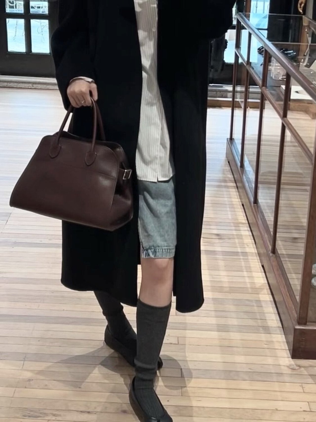 🖤프리미엄 소가죽 로우 스타일 마고백 토트백 & 숄더백 | Premium Genuine Leather The * Row Inspired Margaux Tote & Shoulder Bag ✨