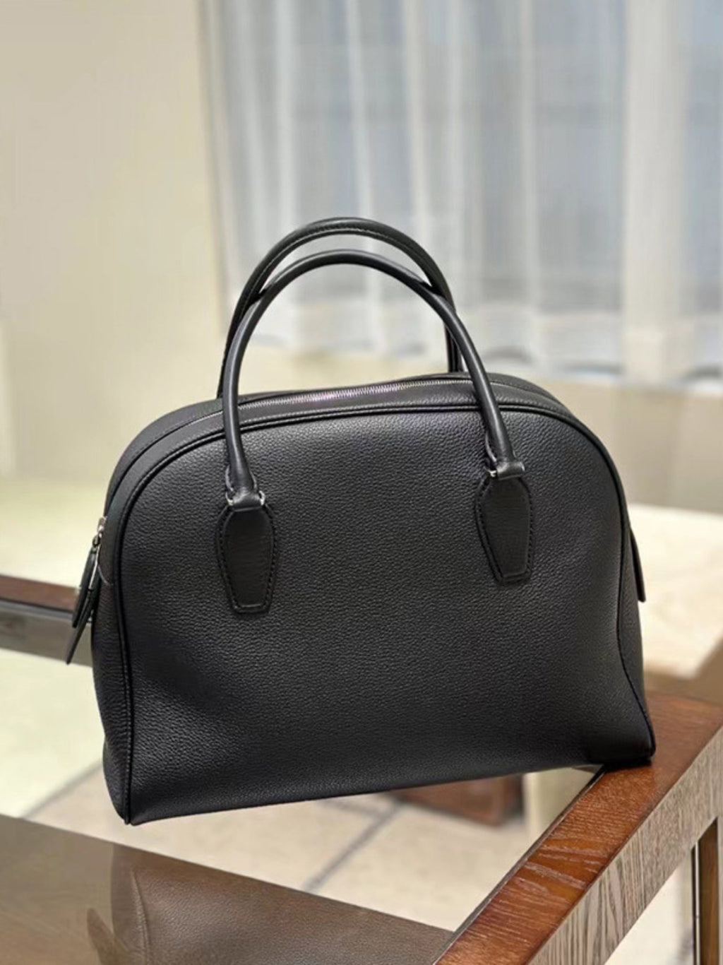 🖤✨ 프리미엄 소가죽 더*우 인디아 무드 클래식 보스턴 토트백 | Premium Leather Boston Tote ✨🖤데일리백 심플백 프리미엄가방