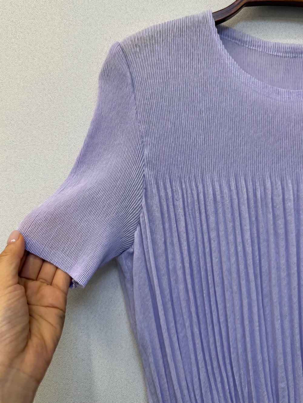 ✨🌿 ❄️셔링 쿨 플리츠 탑 블라우스 │ Shirring Cool Pleats Top Blouse │ Ultra-Light Summer Pleats Tee