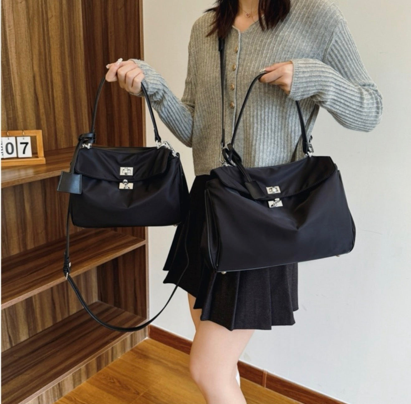 🔥[Hot Item]🔥 나일론 버클 장식 데일리 백 Nylon Buckle Daily Bag