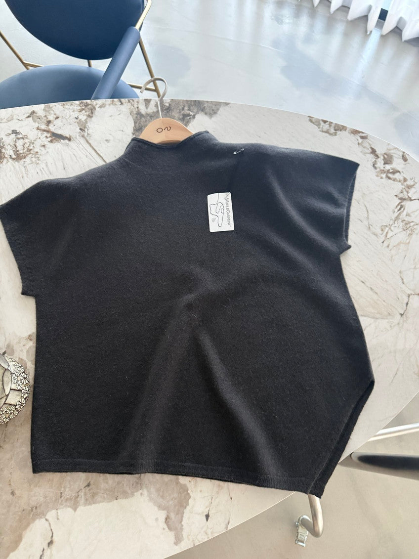 ✨ [PREMIUM LINE] 미네르바 홀가먼트 사이드 슬릿 모크넥 탑 | Minerva Wholegarment Side Slit Mock Neck Top