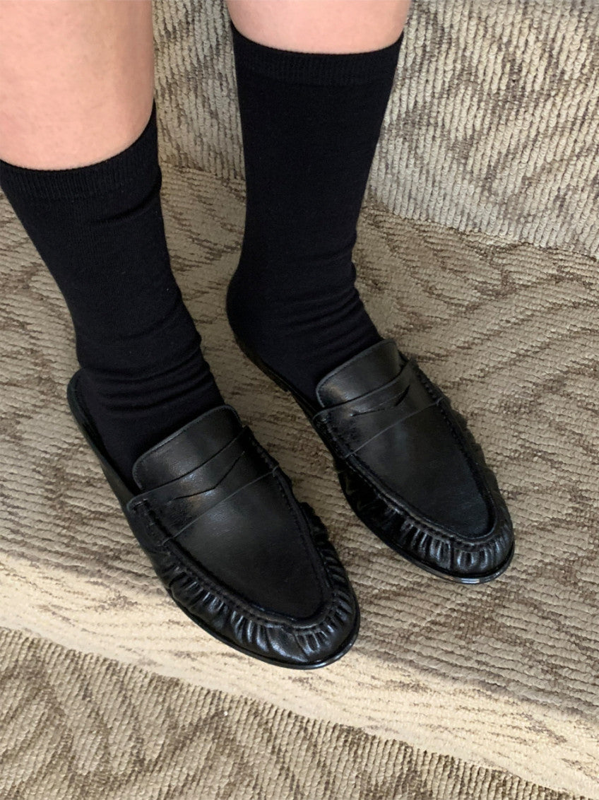 👞 [가을 클래식] 소프트 셔링 디테일 투웨이 페니 로퍼 & 블로퍼 | Shirred Classic 2-Way Loafer & Mule