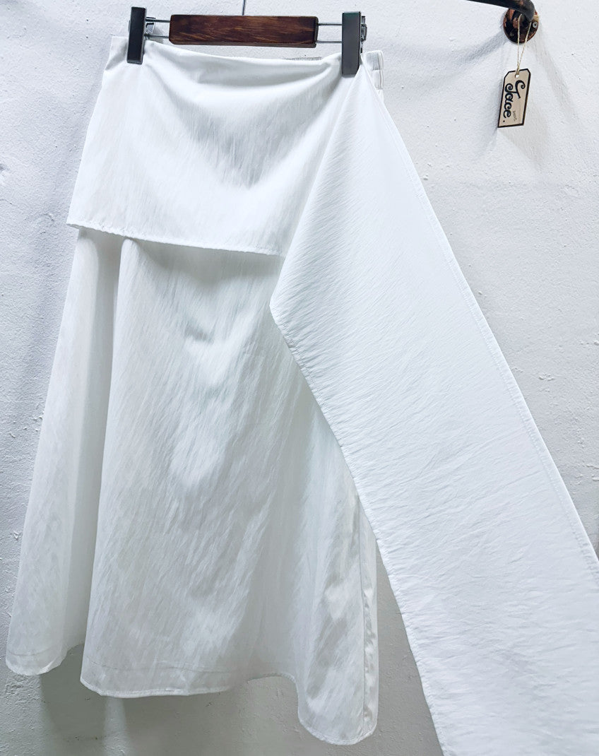 ✨ [러비] [허리30까지] 언발 레이어드 스커트 A라인 롱스커트 밴딩 스커트 여름 스커트 데일리룩 출근룩 | Rubi Asymmetrical Layered Maxi Skirt Elastic Waist Summer A-Line Skirt ✨