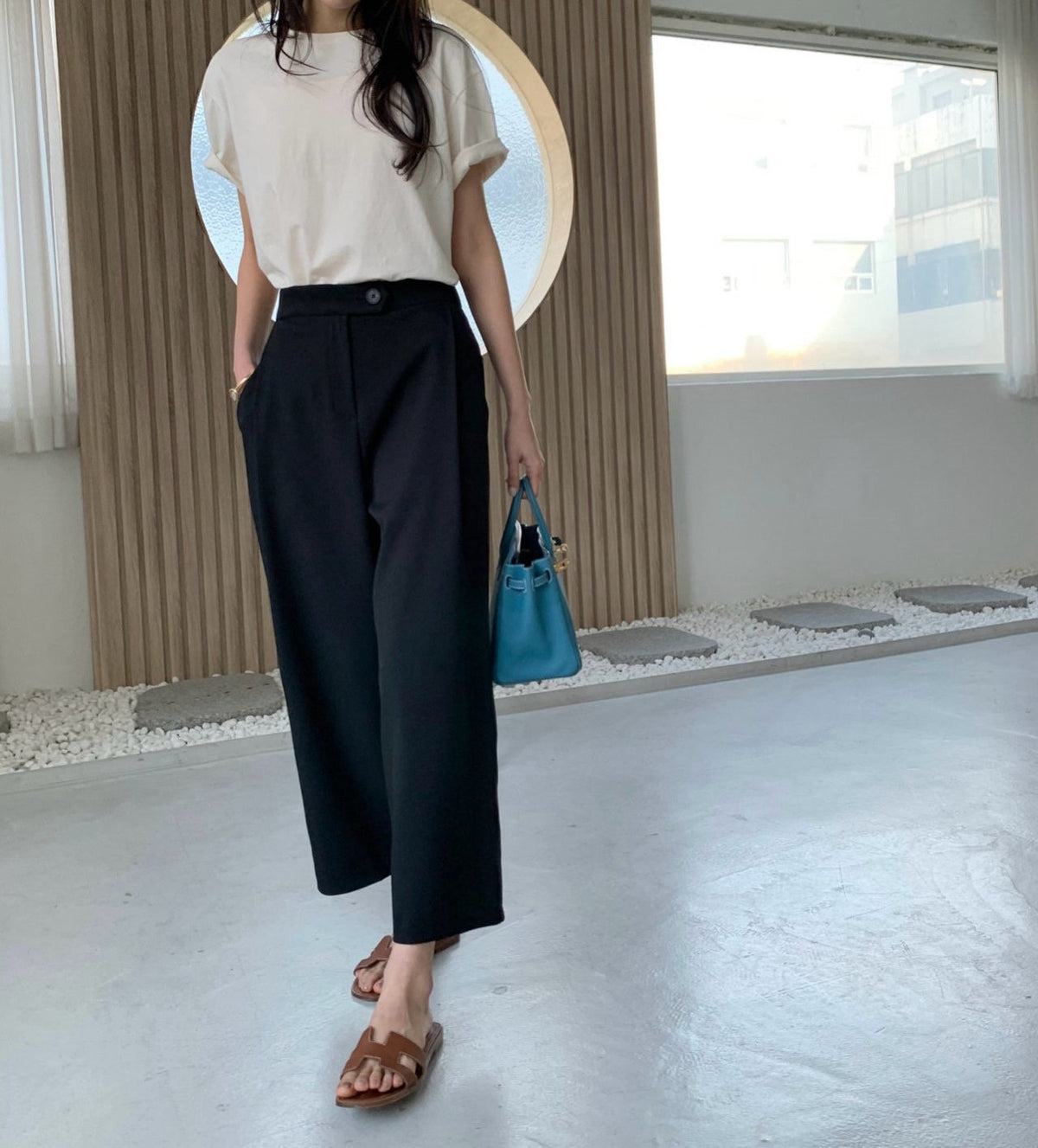 🤎 [국내생산·뒷밴딩] 럭키룸 발란 오비스포 핀턱 팬츠 | Lucky Room Banded Pleated Pants