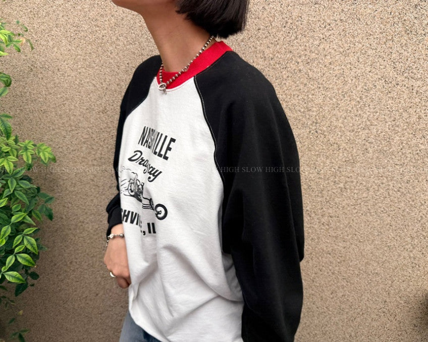 🤍 [빈티지 워싱] 내슈빌 나그랑 긴팔 티셔츠 | Nashville Vintage Raglan Tee