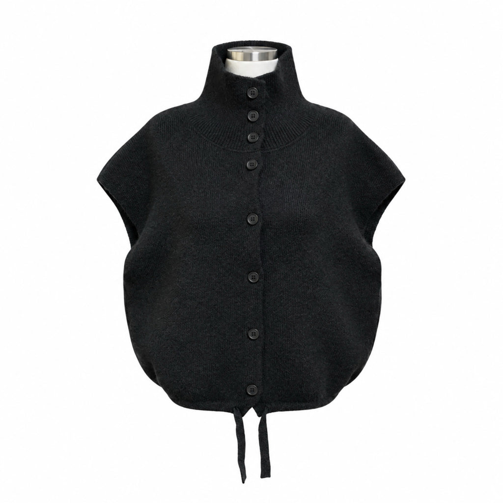 🧶 터틀하이넥 니트 베스트 & 와이드 팬츠 세트 | Turtleneck Knit Vest & Wide Pants Set