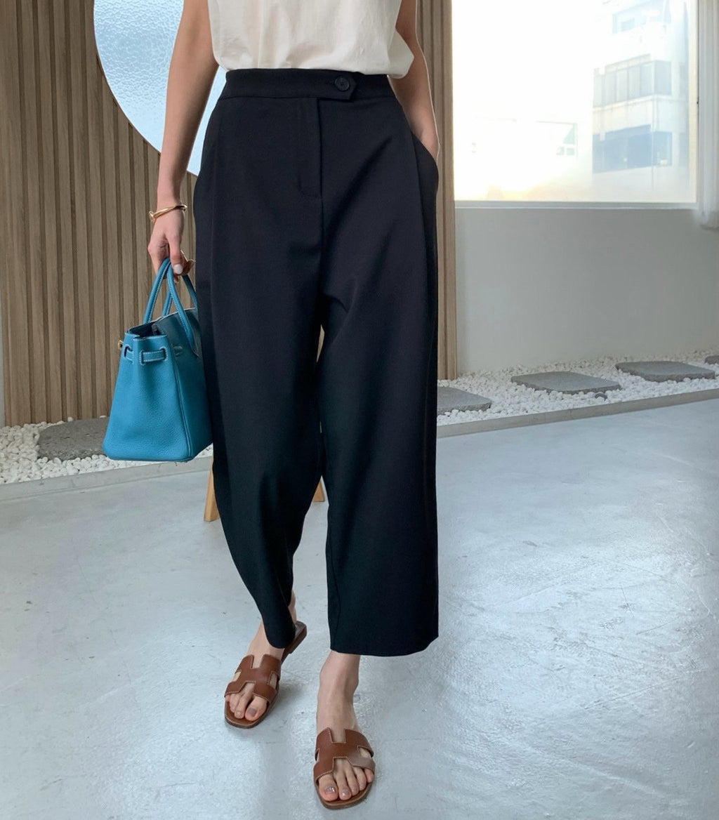 🤎 [국내생산·뒷밴딩] 럭키룸 발란 오비스포 핀턱 팬츠 | Lucky Room Banded Pleated Pants