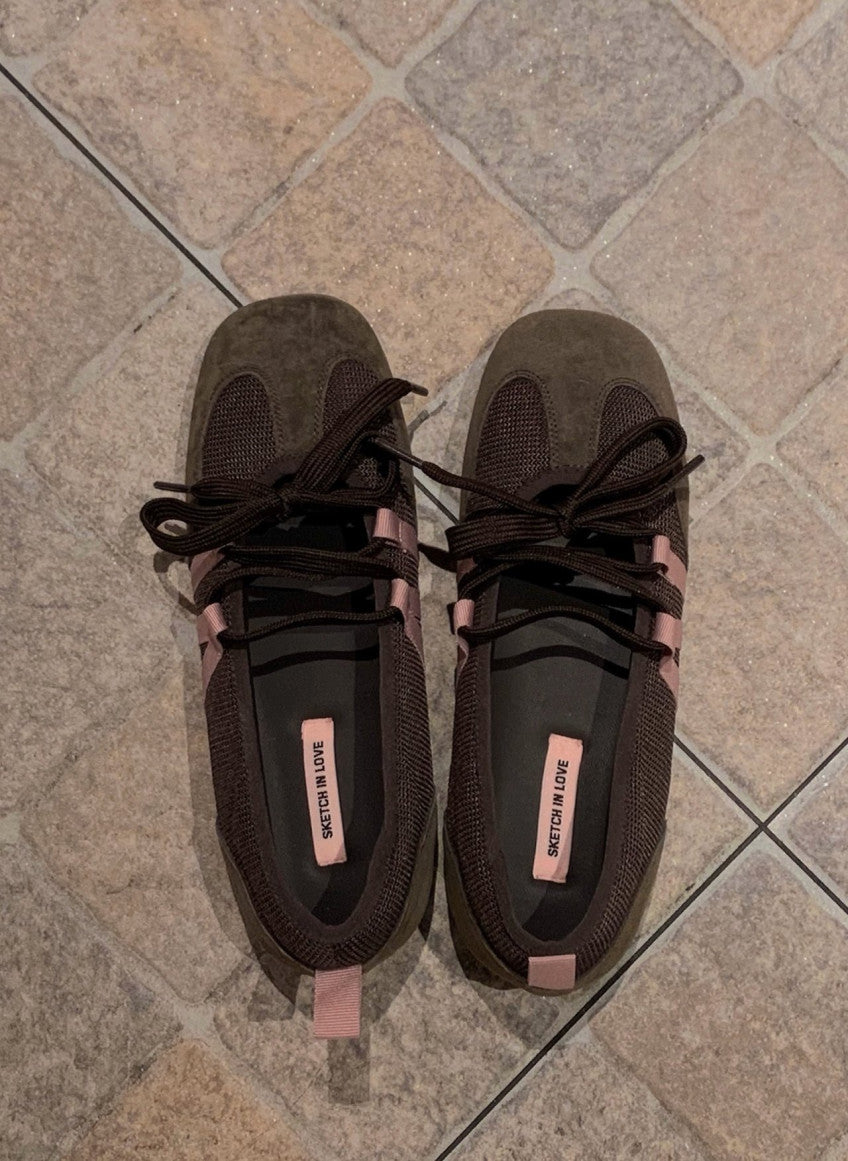 🌹 [넘 예쁜 리본 포인트] 로즈 리본 데일리 스니커즈 | Rose Ribbon Leather Sneakers