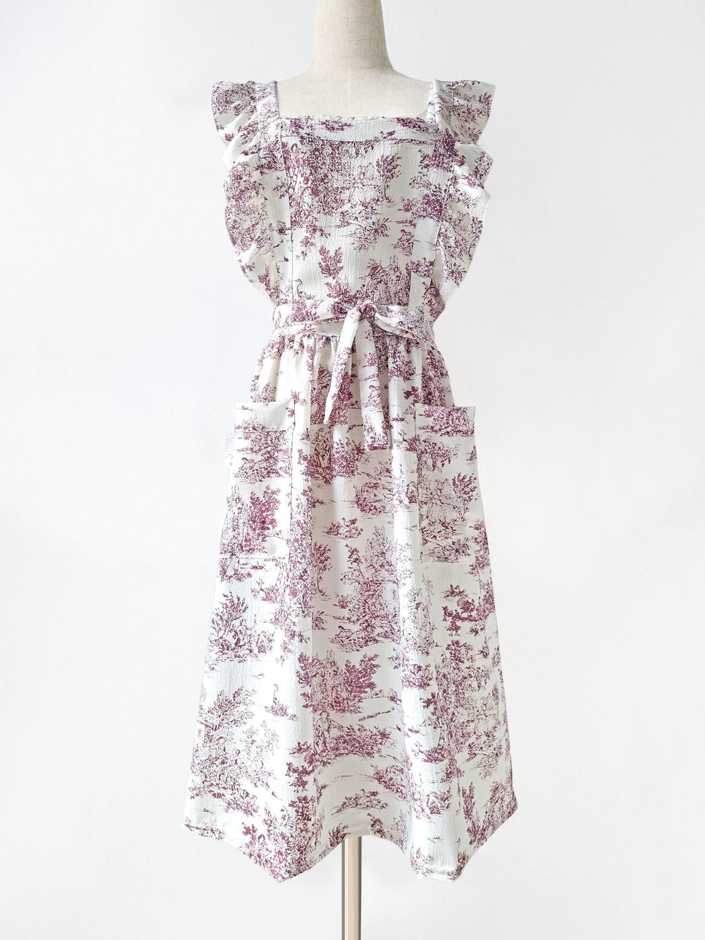 [🌸하늘하늘 여리여리 앞치마🪻] 프렌치 무드 뜨왈 프릴 앞치마 에이프런 French Mood Frill Apron