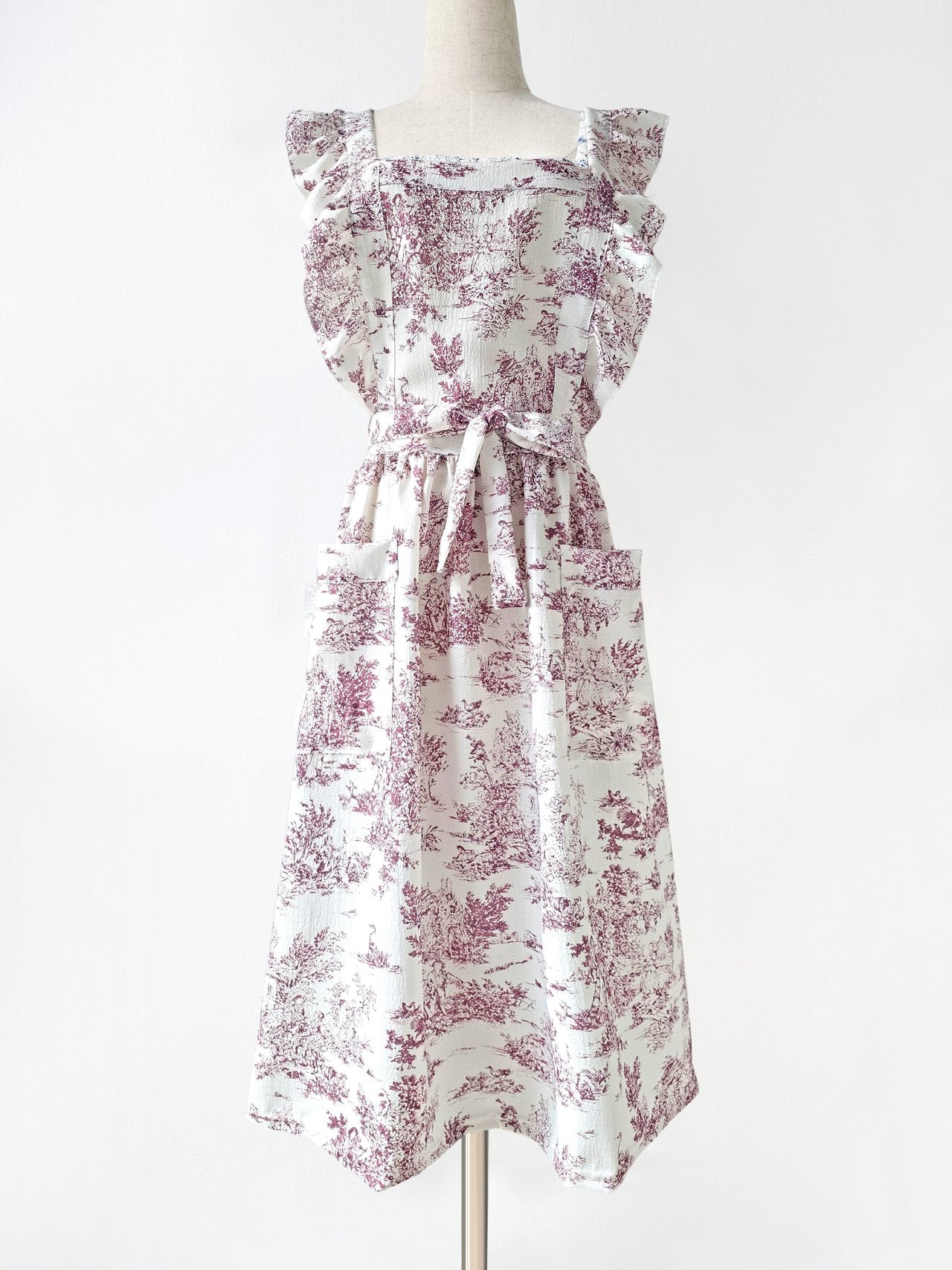 [🌸하늘하늘 여리여리 앞치마🪻] 프렌치 무드 뜨왈 프릴 앞치마 에이프런 French Mood Frill Apron