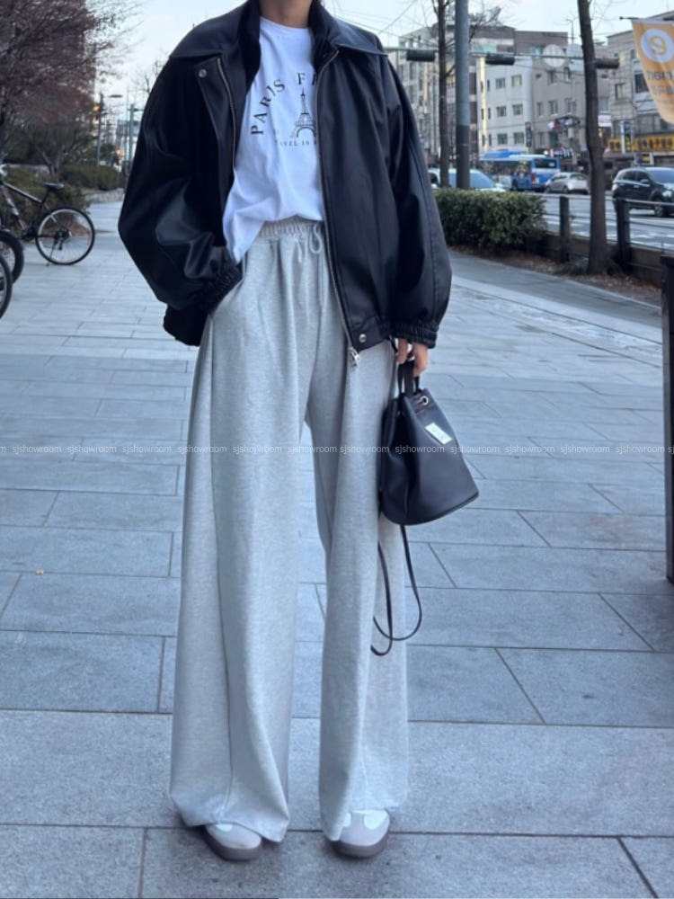 👖 [리플] 에코 옆절개 스트레치 와이드 루즈핏 트레이닝 팬츠 | Eco Side-Seam Stretch Wide Training Pants