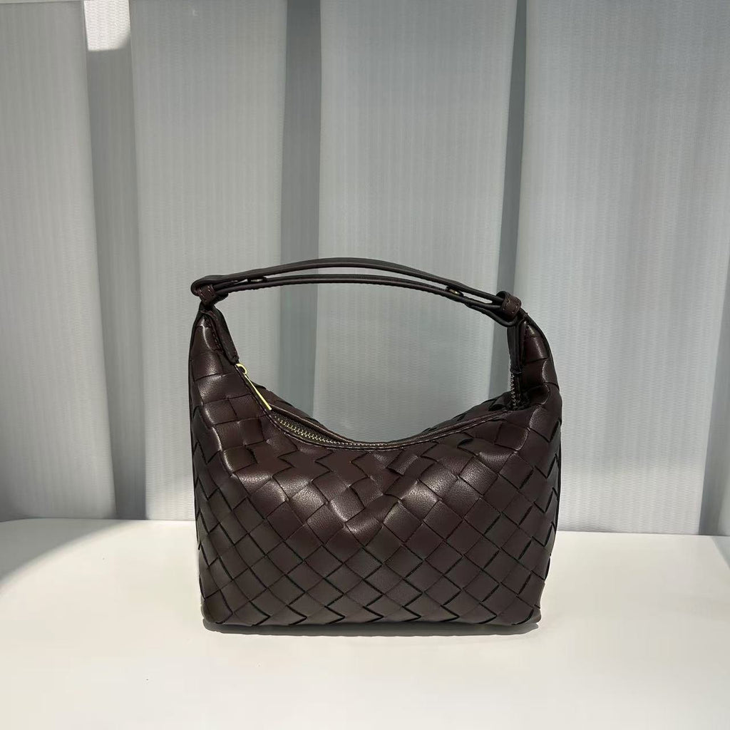 👜 [프리미엄 소가죽 100%] 보테 스타일 미니 윌리 위빙 숄더백 | Premium Genuine Leather Woven Mini Willie Shoulder Bag