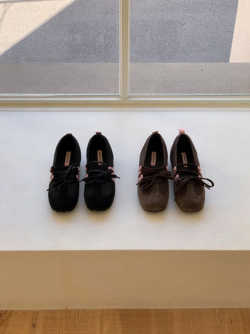 🌹 [넘 예쁜 리본 포인트] 로즈 리본 데일리 스니커즈 | Rose Ribbon Leather Sneakers