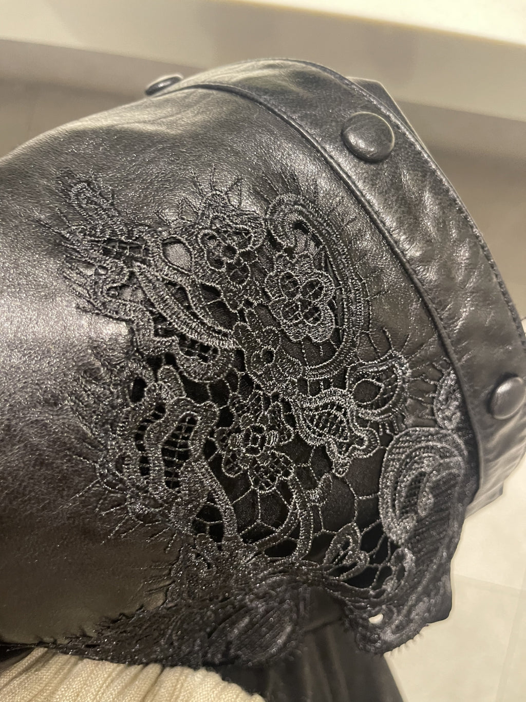 [프리미엄 고가 라인]🖤 청담동 며느리룩[PREMIUM] 100% 리얼 양가죽 레이스 셔츠 자켓 | Premium Lambskin Lace Shirt Jacket