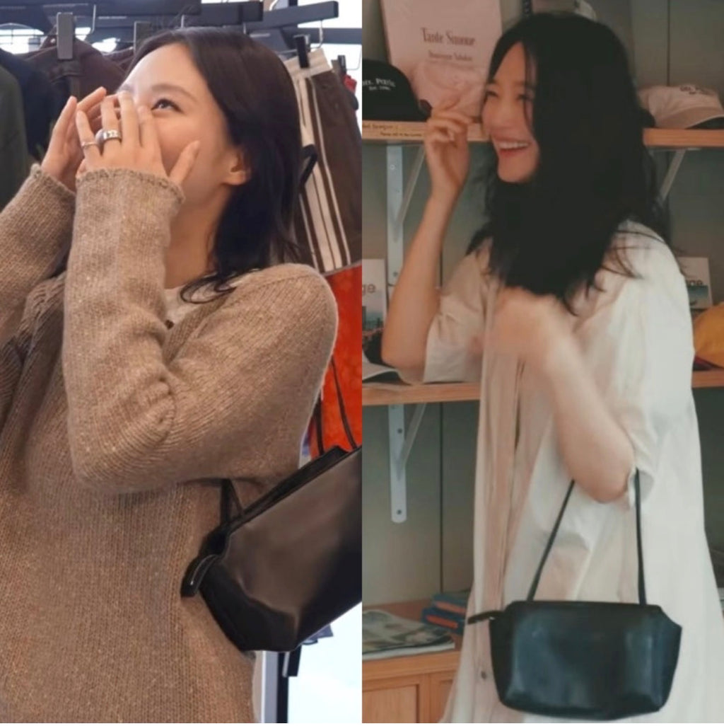 👜✨ [제니백] 프리미엄 양가죽 로고리스 테라스 미니 숄더백 • 제니&신민아 스타일 • Premium Lambskin Logo-less Terrace Mini Shoulder Bag • Luxury Minimal Daily Bagㄷ