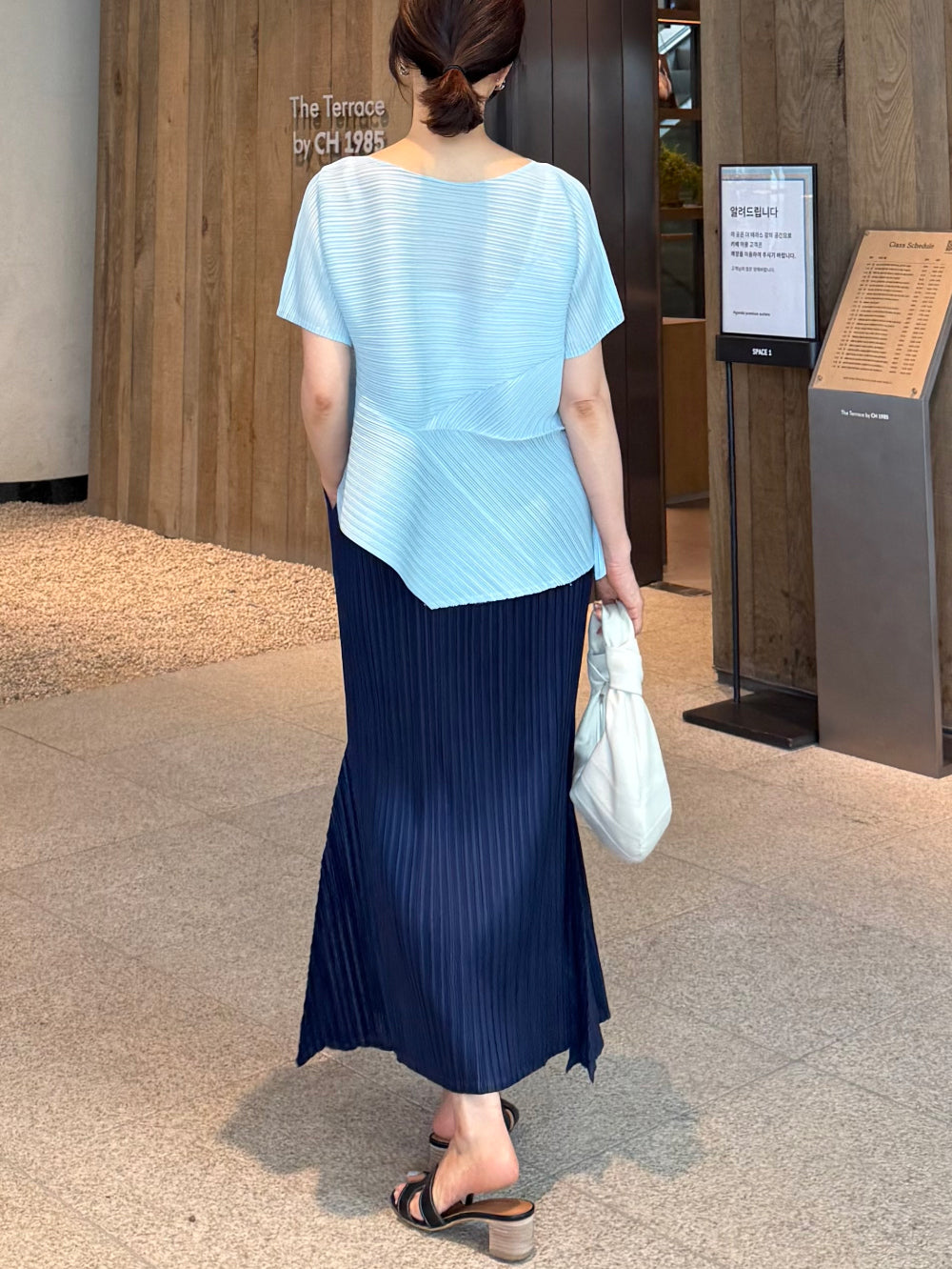✨ 머메이드 플리츠 롱 스커트 │ 프리미엄 플리츠 · 슬림핏 보정 · 사이드 플레어 디테일 · 전체 밴딩 · 우아한 실루엣 · 데일리룩 · 모임룩 · 교회룩 추천 │ Mermaid Pleated Long Skirt