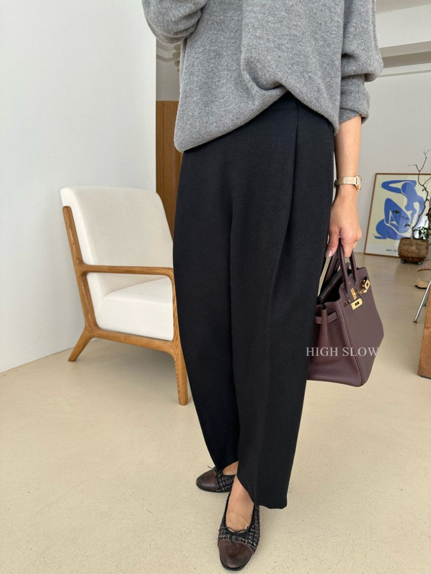 🧶 [카인드]터치 울 팬츠 가을.초겨울용 고급스러운 라인 팬츠| Kind Touch Wool Pants