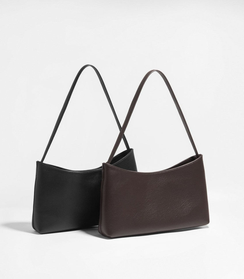 👜 [소가죽·알마 바게트백 미니멀 숄더] 모던 스퀘어백 | Modern Square Leather Shoulder Bag더로우스타일 신민아백