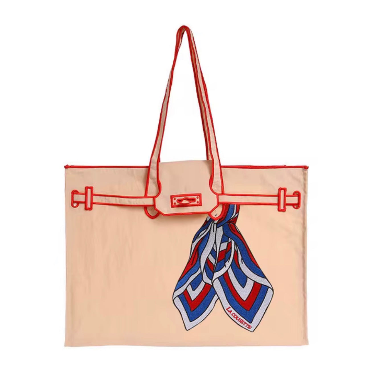 🇯🇵✨👜 일본 유명 에코백 라쿠제토 스카프 시리즈 미디움/ 라지 사이즈  정품퀄리티 그대로!  감성 토트백 데일리백 9컬러 한정수량 |정품느낌 그대로| Lacousette Scarf Series Medium Tote Bag 👜✨