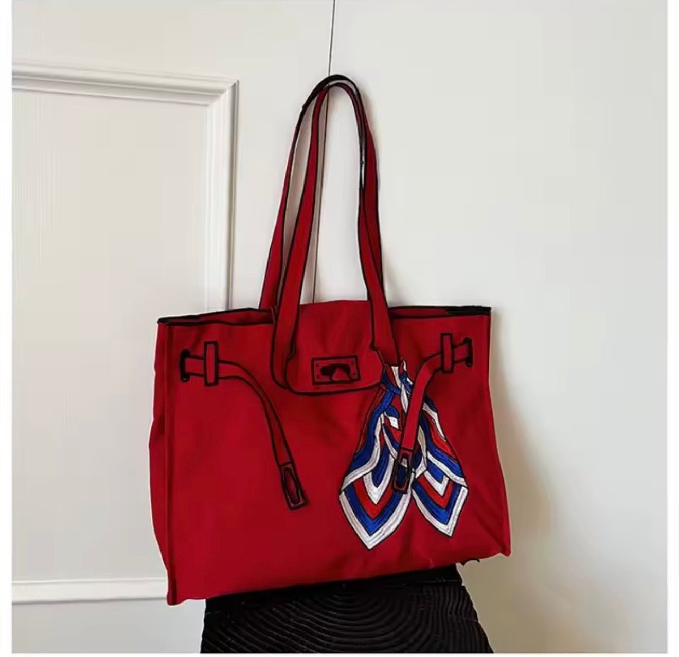 🇯🇵✨👜 일본 유명 에코백 라쿠제토 스카프 시리즈 미디움/ 라지 사이즈  정품퀄리티 그대로!  감성 토트백 데일리백 9컬러 한정수량 |정품느낌 그대로| Lacousette Scarf Series Medium Tote Bag 👜✨