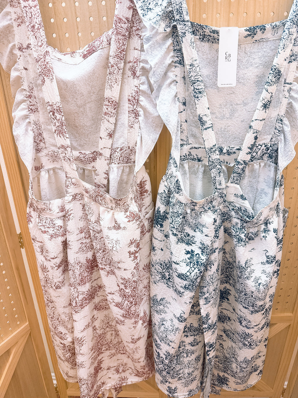 [🌸하늘하늘 여리여리 앞치마🪻] 프렌치 무드 뜨왈 프릴 앞치마 에이프런 French Mood Frill Apron