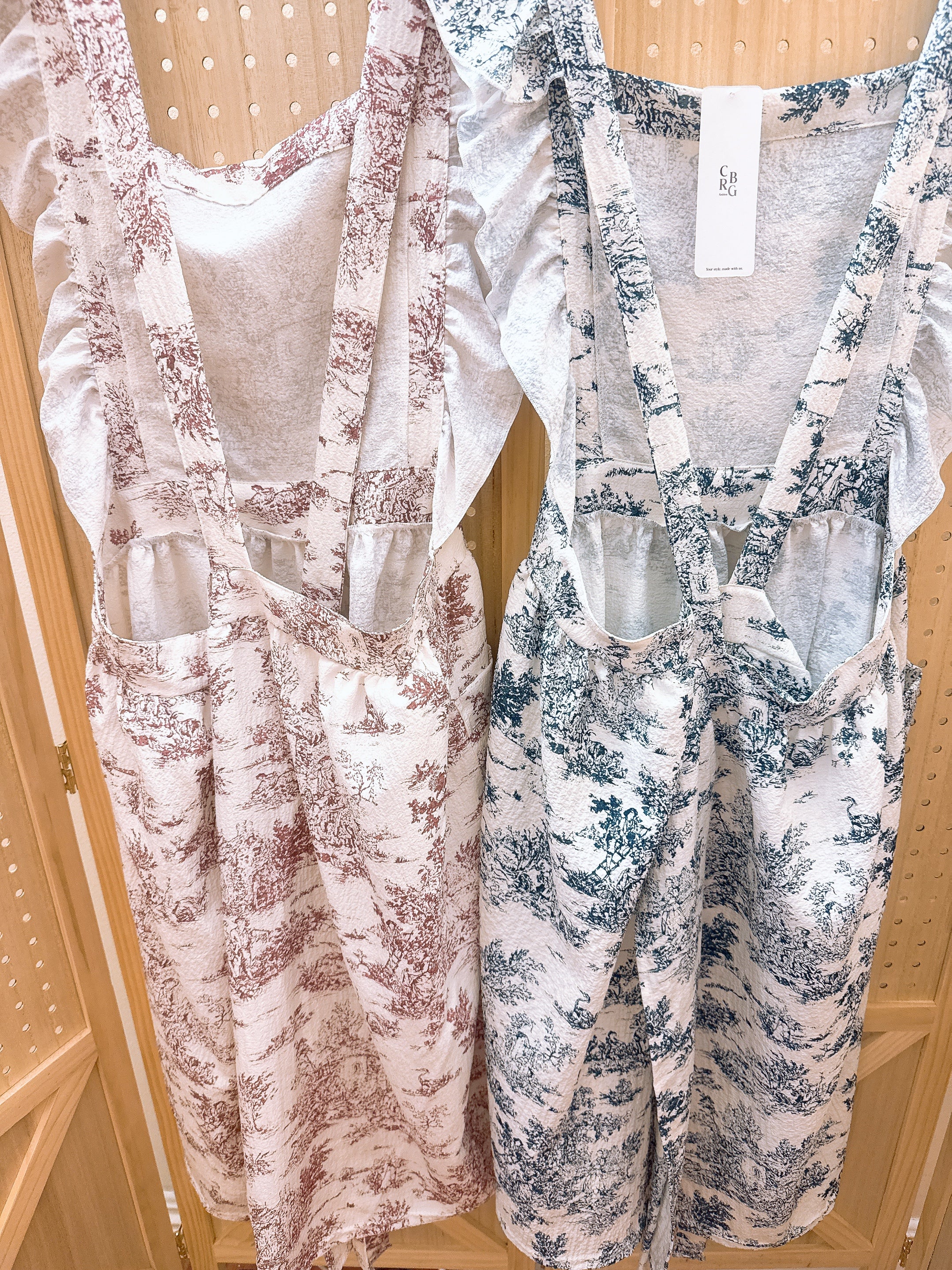 [🌸하늘하늘 여리여리 앞치마🪻] 프렌치 무드 뜨왈 프릴 앞치마 에이프런 French Mood Frill Apron