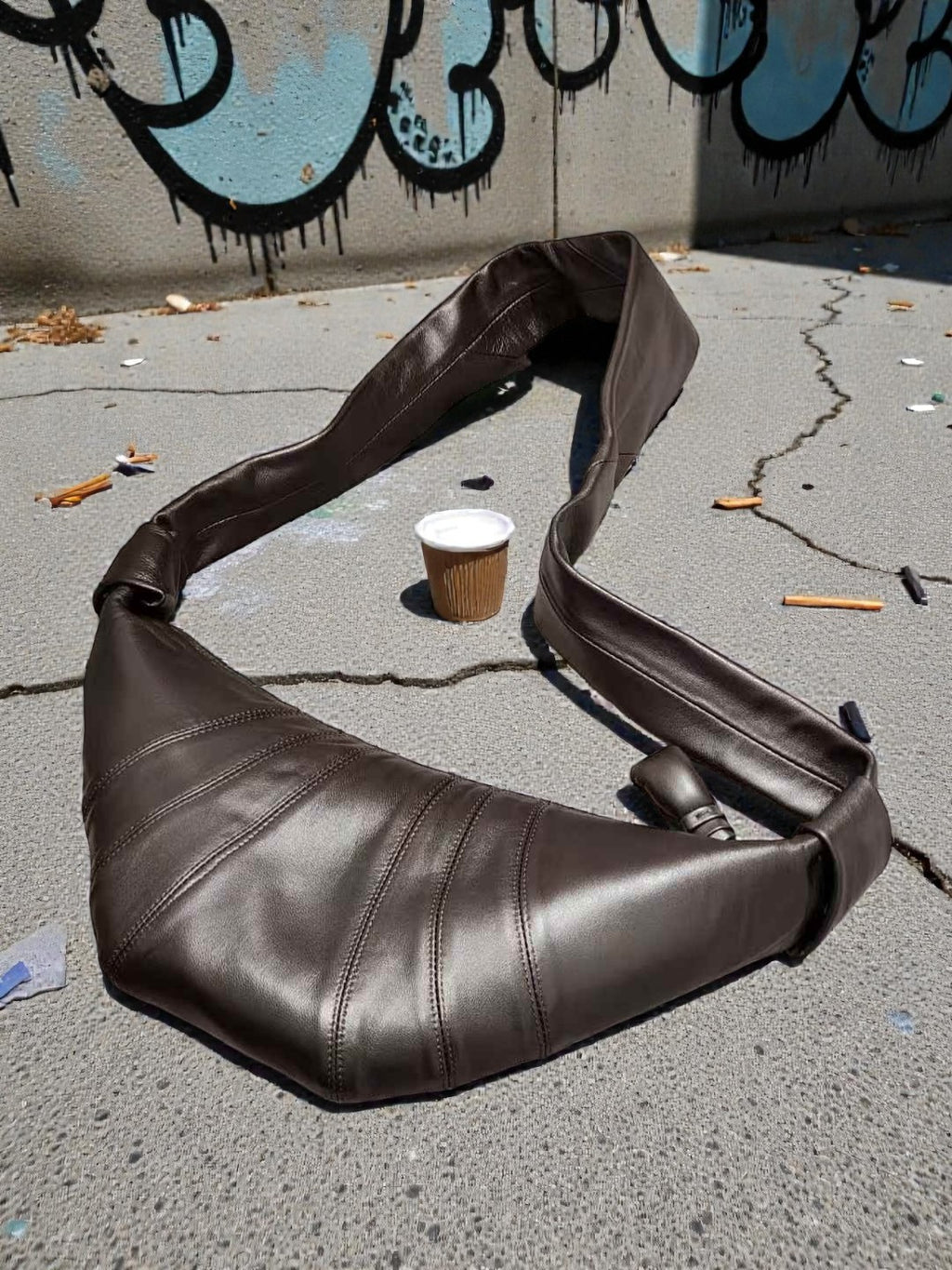 🌳[프리미엄라인]🌳[품절사태 3월20일 이후 재입고 후 !!4월수령!!]🖤프리미엄 양가죽 크로와상 포춘백 숄더백 🥐 고급 램스킨 바디라인 실루엣 데일리 럭셔리 숄더백 Lambskin Croissant Fortune Shoulder Bag