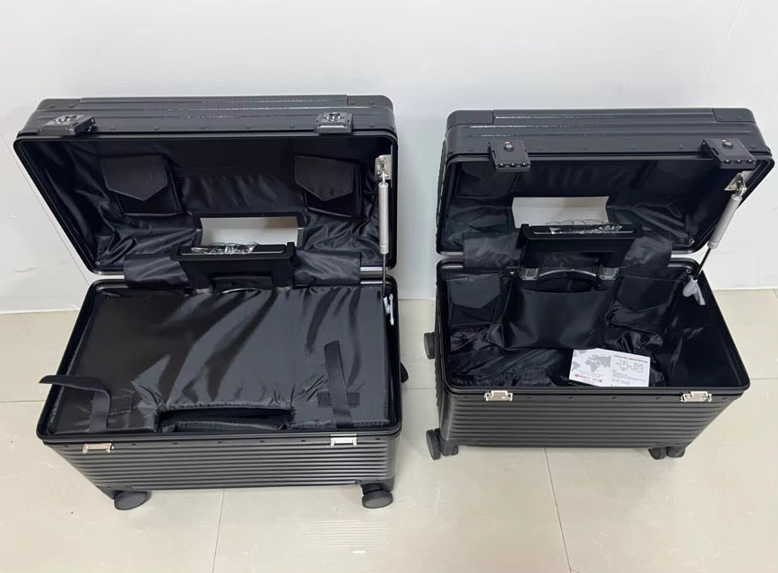 🚢🧳 [1차 공동구매 OPEN (5/20 ~ 5/27)] 신형 밥솥 캐리어 18인치 기내용 캐리어 Rice Cooker Carry-On Suitcase 18"｜ABS+PC 초경량｜알루미늄 프레임｜알루미늄 코너가드｜TSA 잠금장치｜사일런트 휠｜블랙·실버·골드