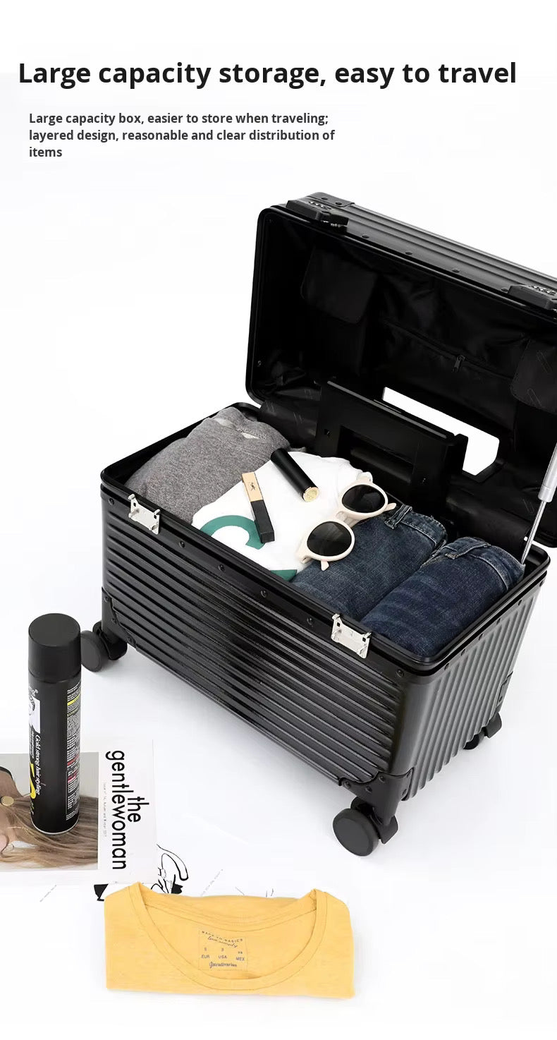 🚢🧳 [1차 공동구매 OPEN (5/20 ~ 5/27)] 신형 밥솥 캐리어 18인치 기내용 캐리어 Rice Cooker Carry-On Suitcase 18"｜ABS+PC 초경량｜알루미늄 프레임｜알루미늄 코너가드｜TSA 잠금장치｜사일런트 휠｜블랙·실버·골드