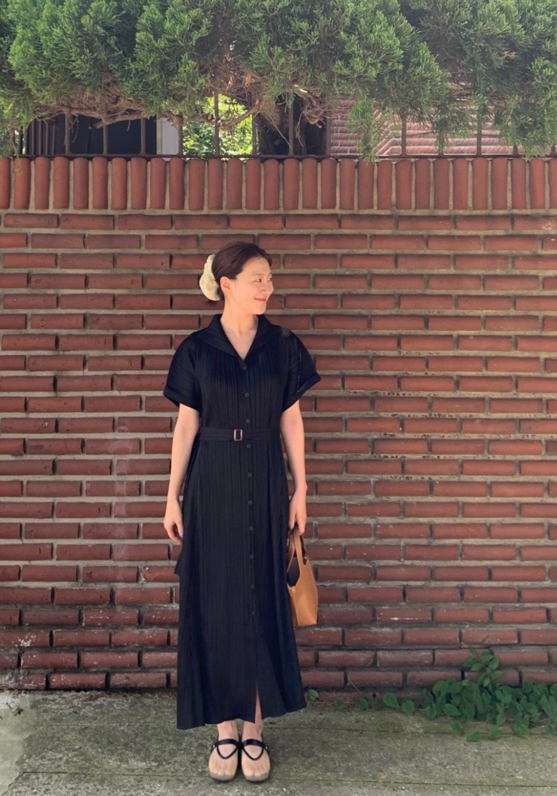 ✨고퀄 벨트 플리츠 원피스 세트 💫 Premium High-Quality Belt Pleated Long Dress Set | 백화점 퀄리티 플리츠 원피스 · 프리미엄 플리츠 드레스 · 고급 여행룩 · 하객룩✨