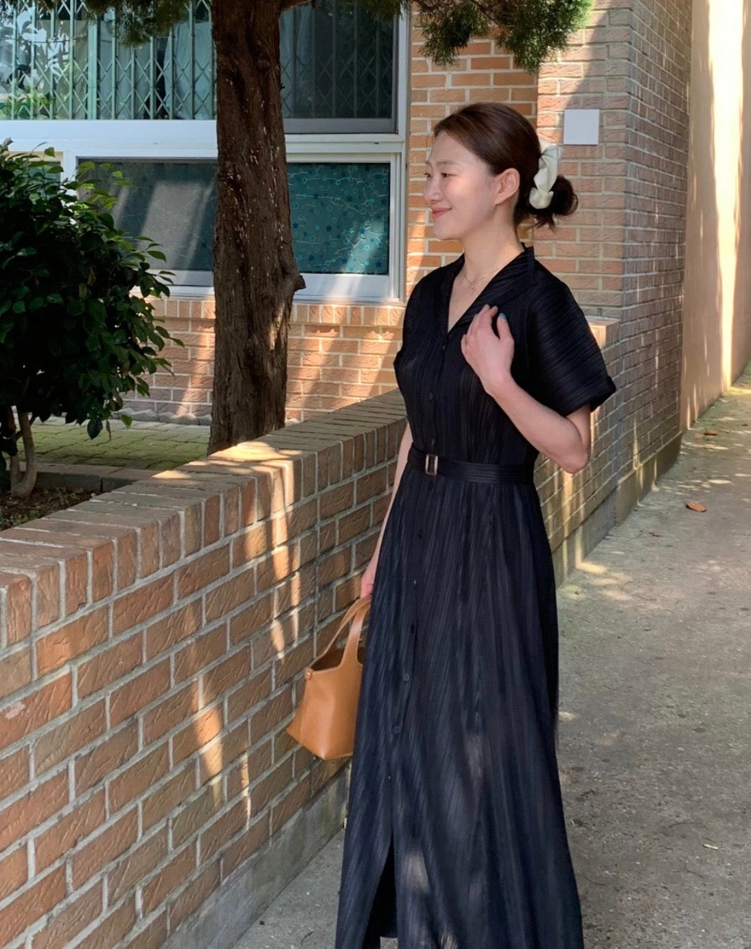 ✨고퀄 벨트 플리츠 원피스 세트 💫 Premium High-Quality Belt Pleated Long Dress Set | 백화점 퀄리티 플리츠 원피스 · 프리미엄 플리츠 드레스 · 고급 여행룩 · 하객룩✨
