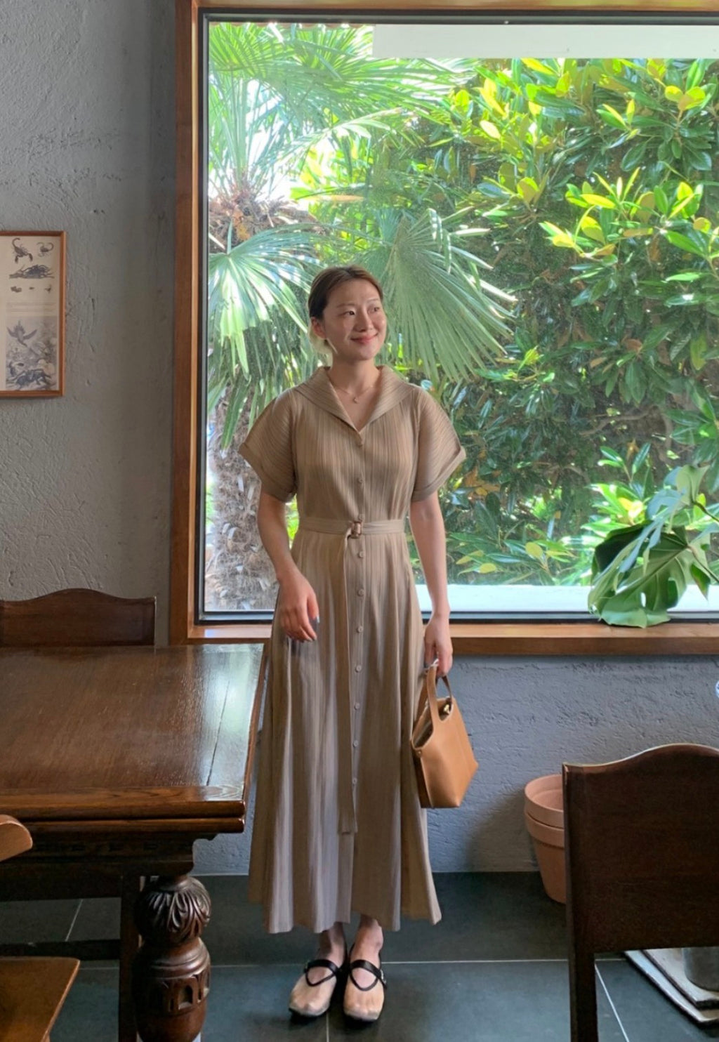 ✨고퀄 벨트 플리츠 원피스 세트 💫 Premium High-Quality Belt Pleated Long Dress Set | 백화점 퀄리티 플리츠 원피스 · 프리미엄 플리츠 드레스 · 고급 여행룩 · 하객룩✨