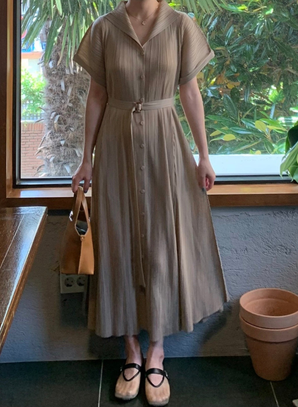 ✨고퀄 벨트 플리츠 원피스 세트 💫 Premium High-Quality Belt Pleated Long Dress Set | 백화점 퀄리티 플리츠 원피스 · 프리미엄 플리츠 드레스 · 고급 여행룩 · 하객룩✨