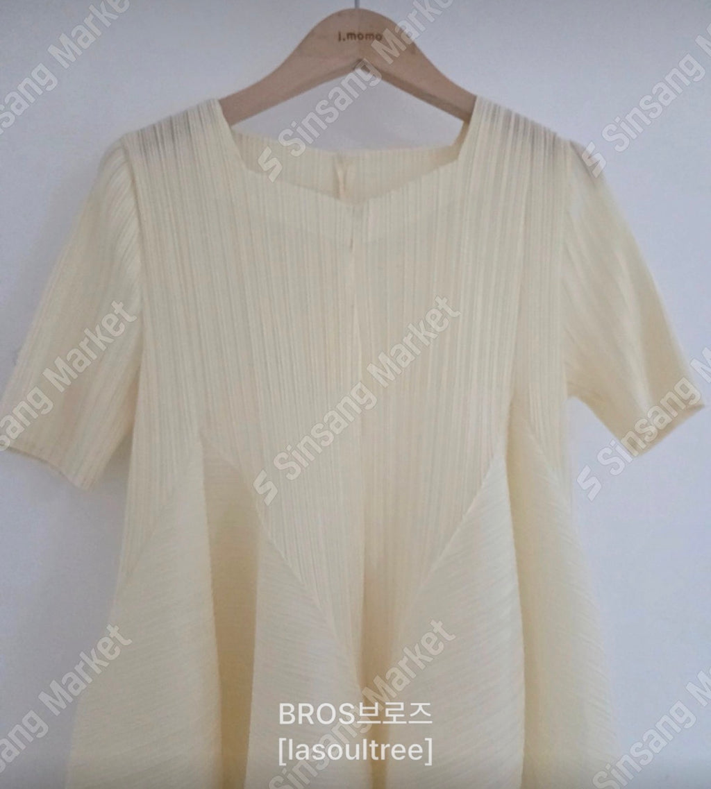 ✨ [77-88까지 가능] 드레이프 기하 플리츠 원피스 · 체형커버 플리츠 롱원피스 · 우아한 A라인 · 포켓원피스 · 교회룩 · 모임룩 · 여행룩 | Drape Geometric Pleated Dress