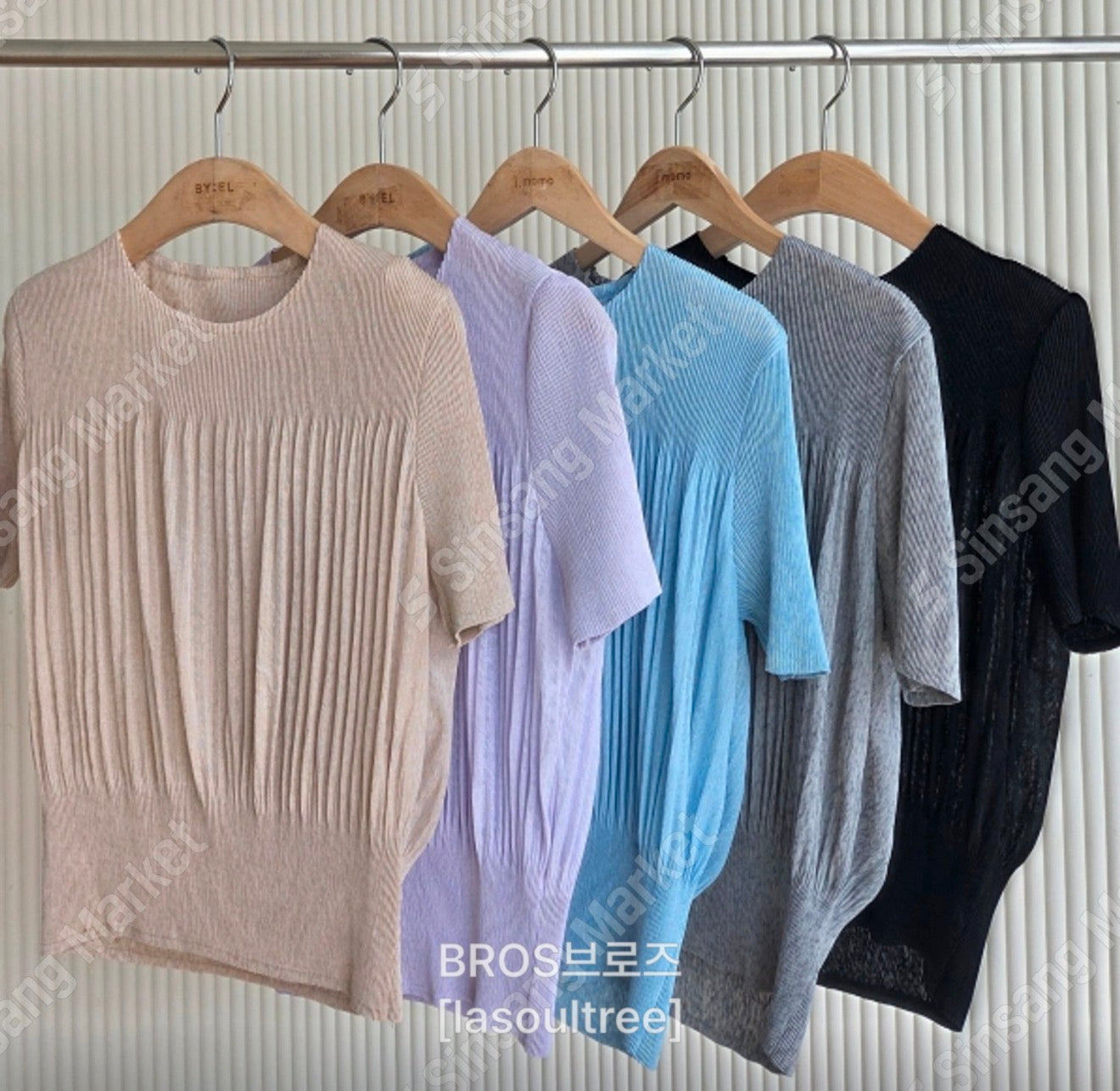 ✨🌿 ❄️셔링 쿨 플리츠 탑 블라우스 │ Shirring Cool Pleats Top Blouse │ Ultra-Light Summer Pleats Tee