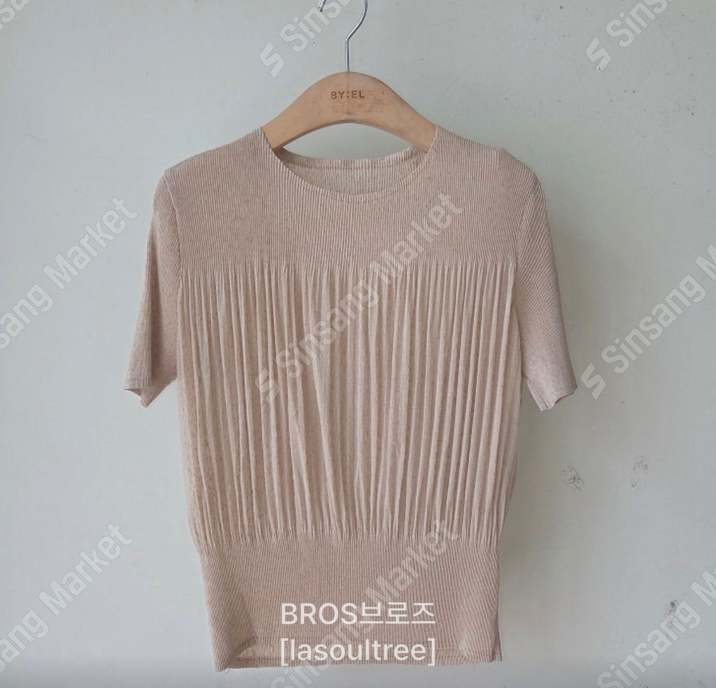 ✨🌿 ❄️셔링 쿨 플리츠 탑 블라우스 │ Shirring Cool Pleats Top Blouse │ Ultra-Light Summer Pleats Tee