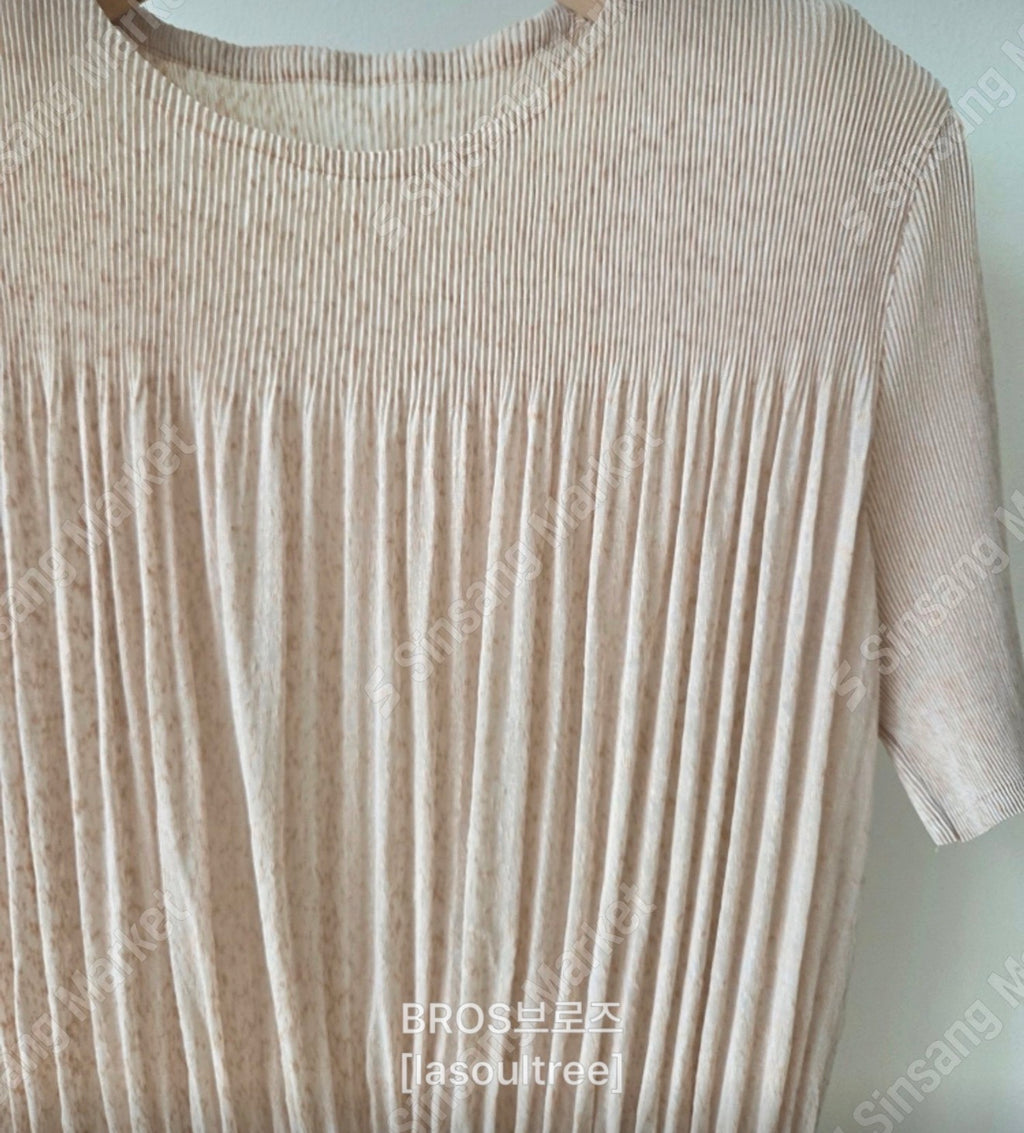 ✨🌿 ❄️셔링 쿨 플리츠 탑 블라우스 │ Shirring Cool Pleats Top Blouse │ Ultra-Light Summer Pleats Tee
