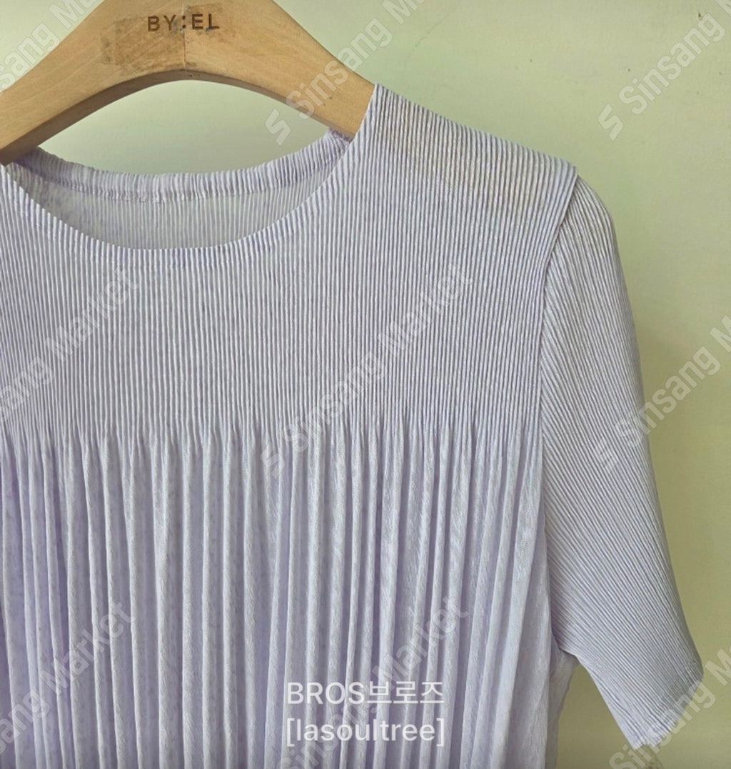 ✨🌿 ❄️셔링 쿨 플리츠 탑 블라우스 │ Shirring Cool Pleats Top Blouse │ Ultra-Light Summer Pleats Tee