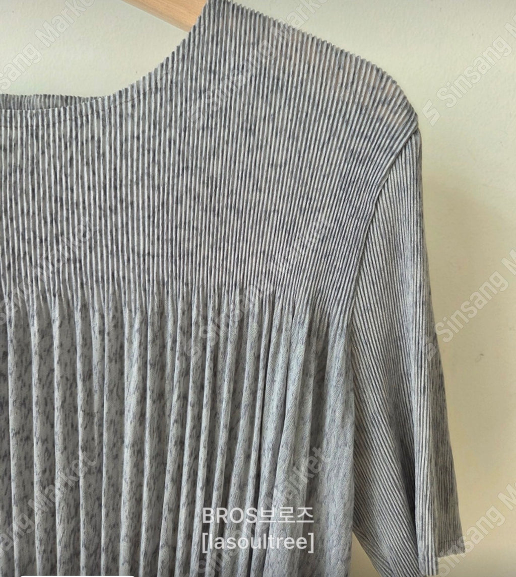 ✨🌿 ❄️셔링 쿨 플리츠 탑 블라우스 │ Shirring Cool Pleats Top Blouse │ Ultra-Light Summer Pleats Tee